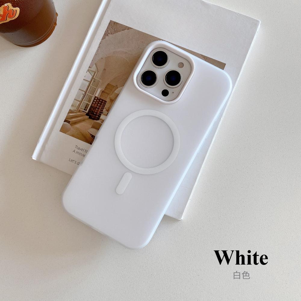 Luxury Candy Matte for Magsafe Case for iPhone 17 Air 16 15 14 13 12 Pro Max 11 16Plus 16E 17Pro Magnetic Clear 2 IN 1 Cover