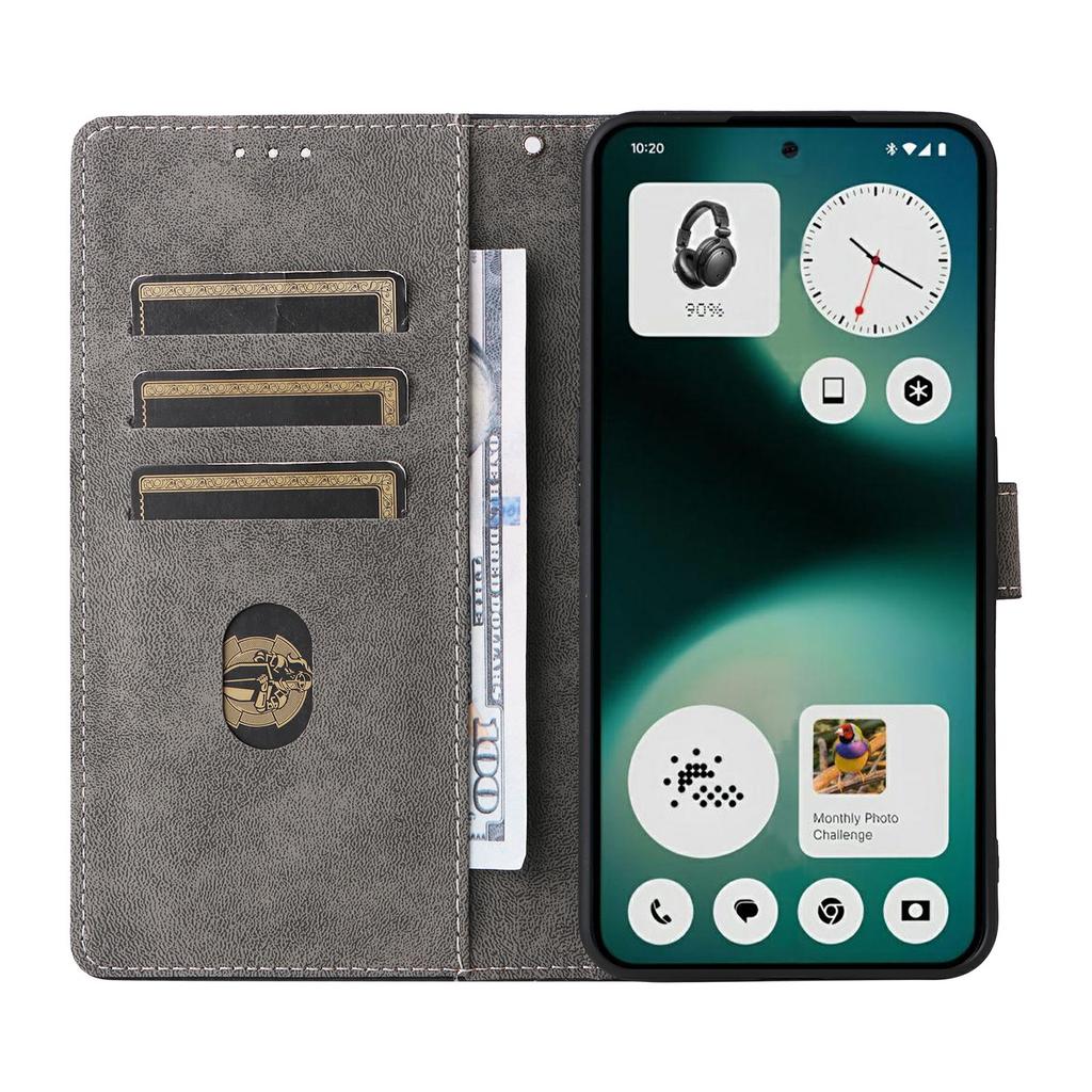 For Nothing Phone (3a) Lite 5G Case Wallet RFID Blocking PU Leather Phone Cover Stand with Strap