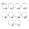 Non-damaging Hair Elastic Rope 10Pcs Super Soft Fabric Heart-Shaped DIY Hairstyle Accessories Ties Holiday Decorations