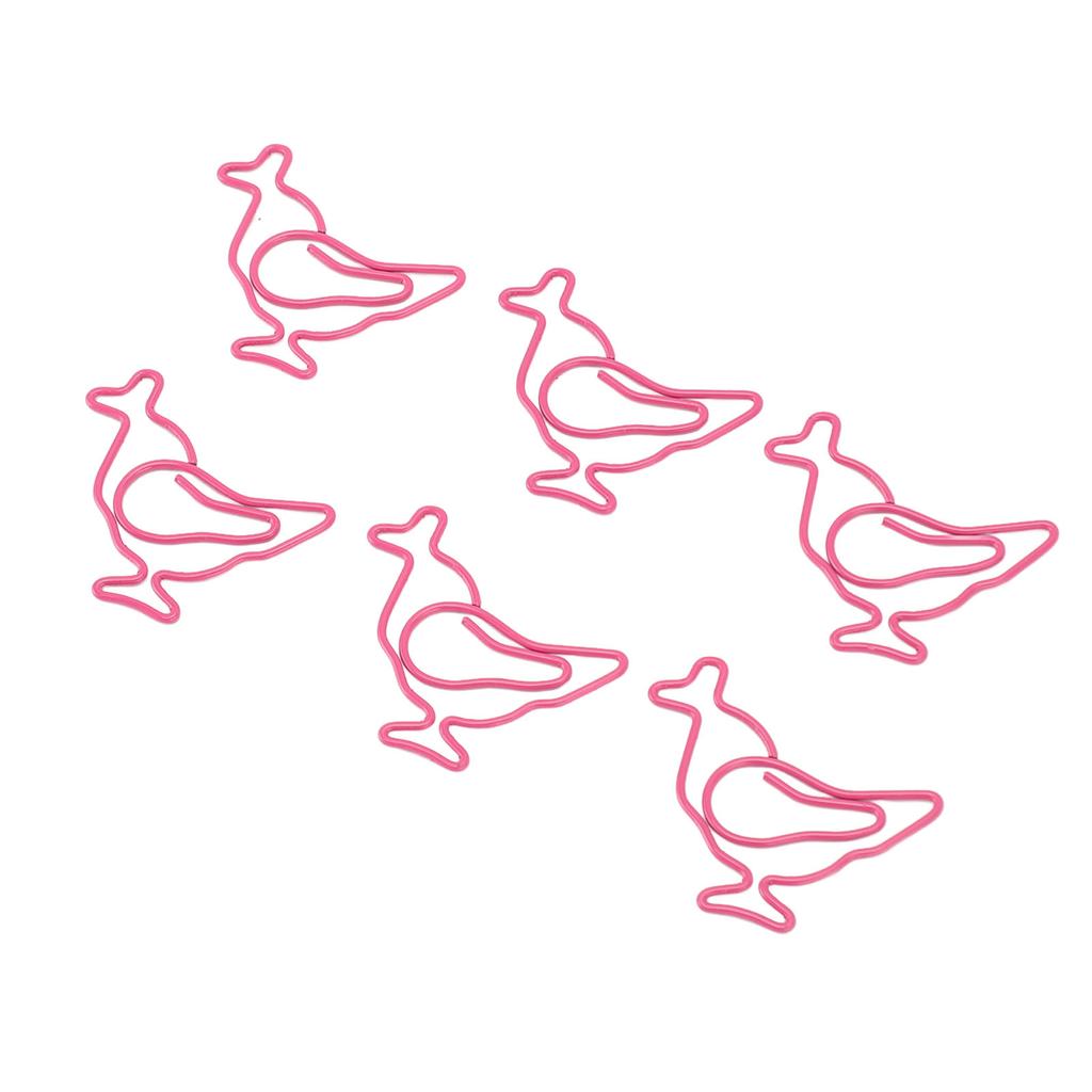 100pcs Chick Paper Clips Vibrant Color Animal Paper Clips Waterproof Rustproof Reusable Iron Wire Cu