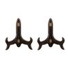 Pack of 2 Sturdy Wooden Tea Holder Racks for Exhibiting Tea Cakes Plate Display Bracket Desktop Dish Holder