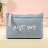 Summer travel makeup bag portable makeup storage bag for going out Canvas coin purse mobile storage bag