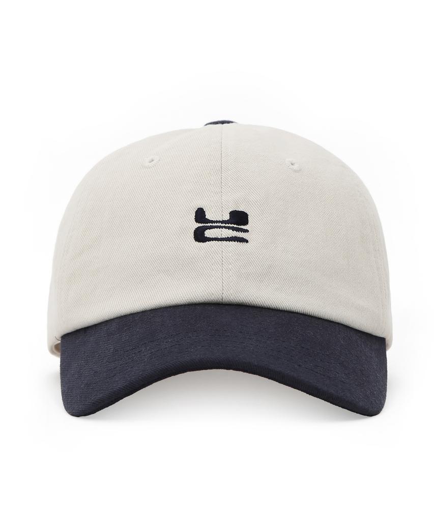 Eondeokeonteulol Four Seasons Cotton Logo Embroidered Basic Soft Top Unisex Ball Cap Uc / Washed B B / Navy Mix