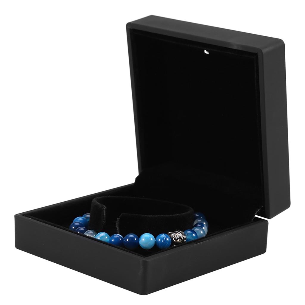 LED Lighted Bracelet & Bangle Wedding Jewelry Display Case Gift Storage Box (Bracelet Box)