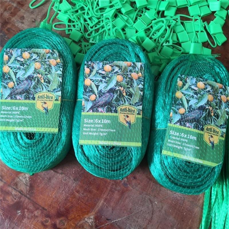 Grünes Vogelnetz, robustes Gartennetz, Pflanzen- und Obstbaumschutznetz