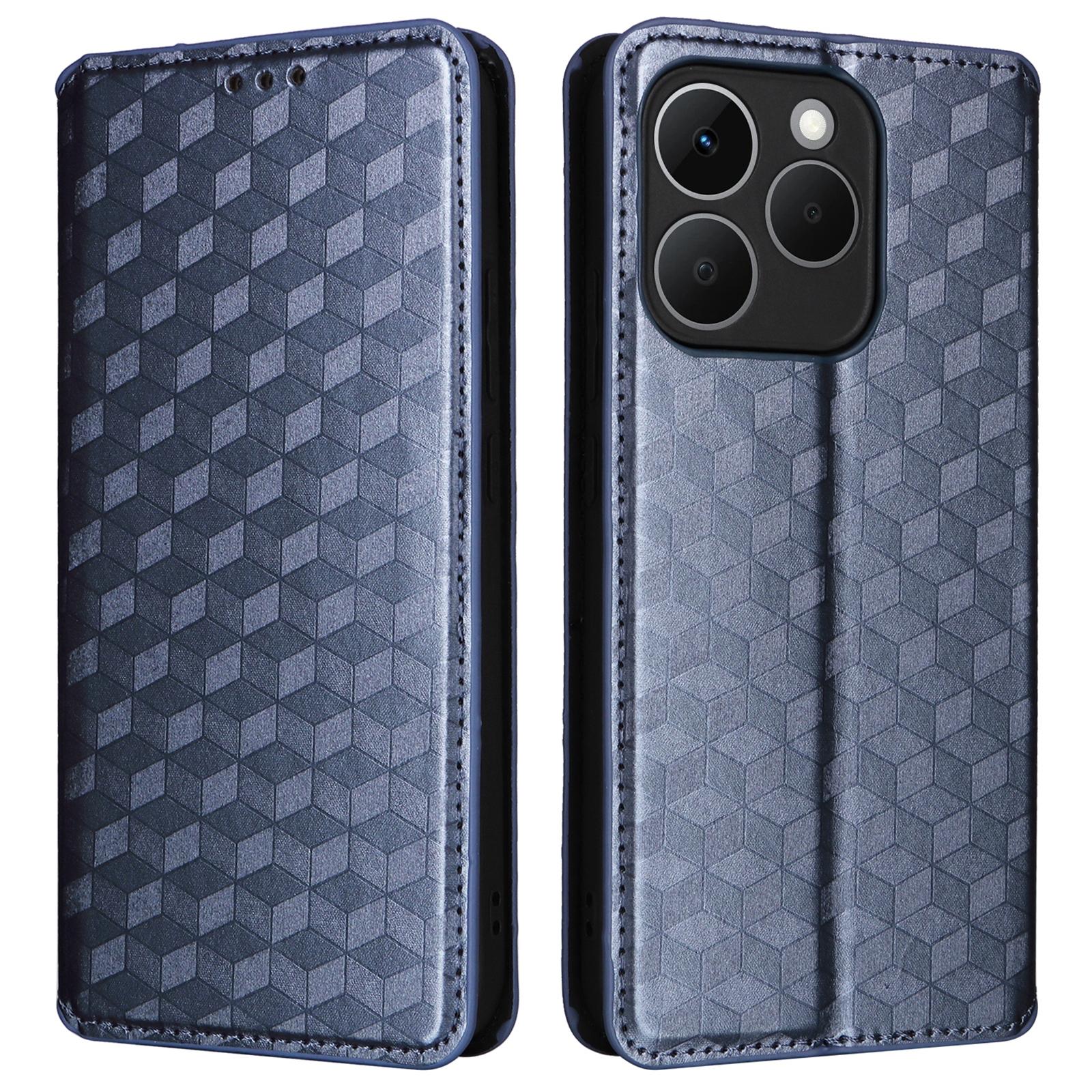 

Для Realme 15T 5G Чохол-гаманець Шкіряна накладка на телефон з тисненням у вигляді ромба