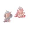 2pcs Cute Sea Girl Figurines Miniature Statue for Decoration Birthday Gift