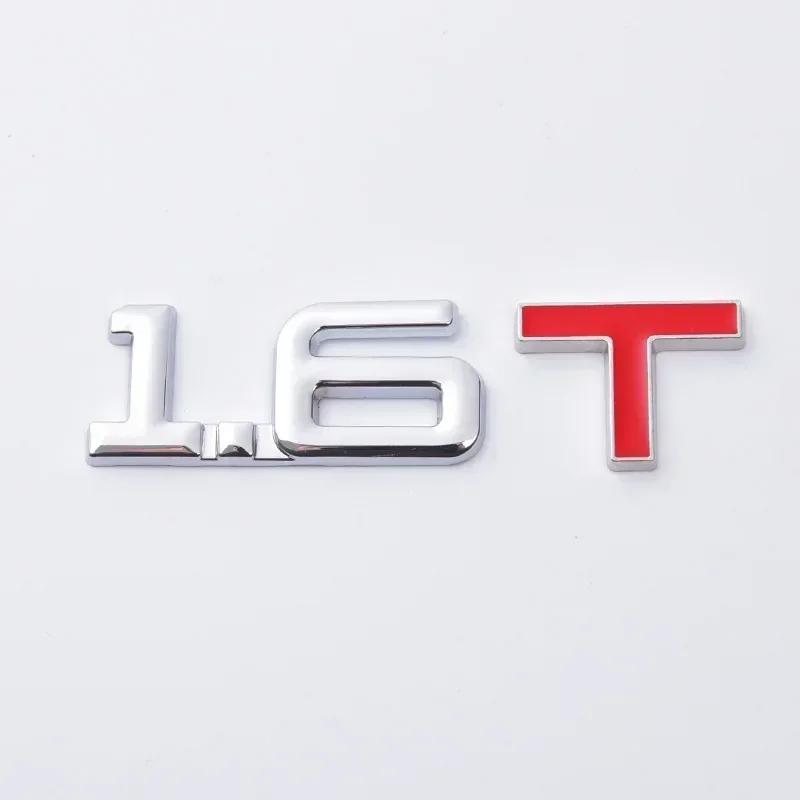 3D Metal 1.5T 1.6T 1.8T 2.0T 2.2T 2.4T 2.5T 2.8T 3.0T Car Sticker Emblem Badge Decal For Mazda KIA Renault TOYOTA BMW Ford Focus SG6I2