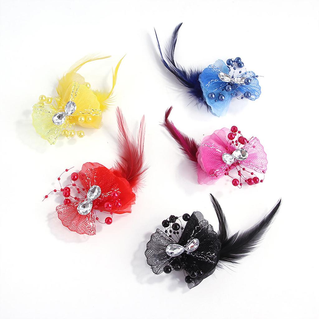 Pet Hairpin Headwear Princess Flower Bow Headwear Pet Accessories