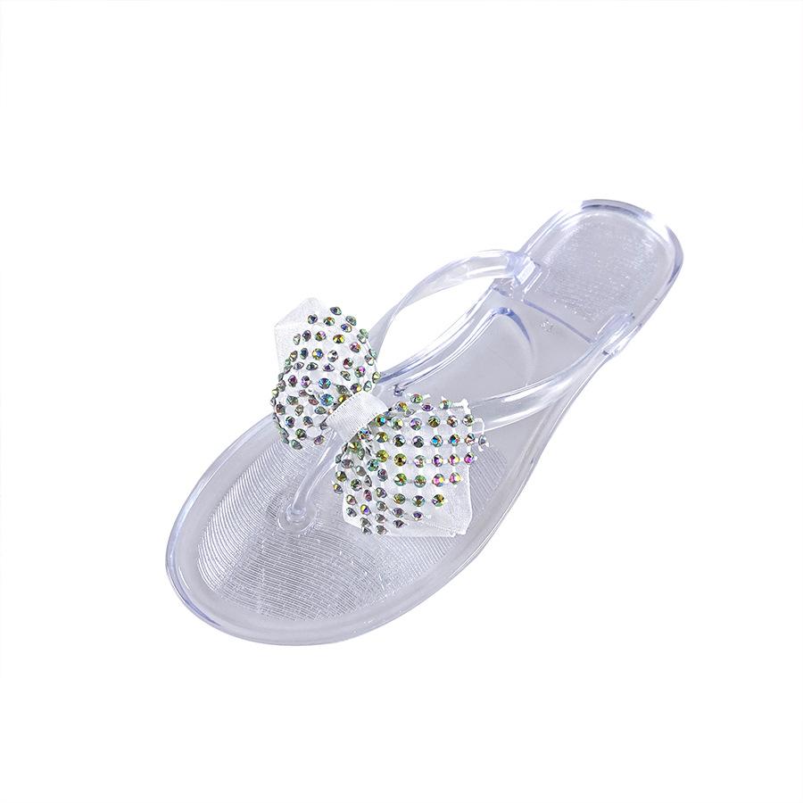 Beach Ladies Cool Slippers Flip-Flops Jelly Flat Casual Sandals