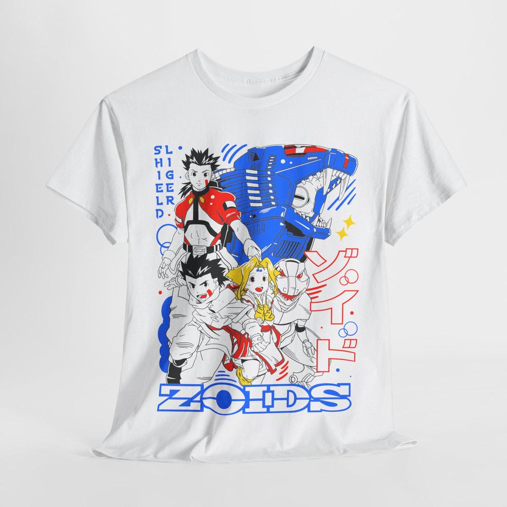 Zoids Inspired Tshirt Perfect for Gamers Anime Fans Men Women in Summer Pure Cotton Loose and Fashionable Short Sleeved Top