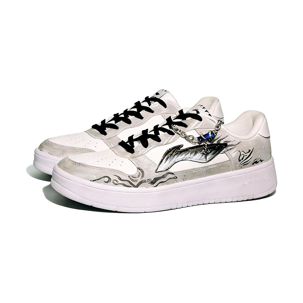 Li Ning Floating Boat Abrasion Resistant Lightweight Wear resistant And Lightweight Low top Skateboard Shoes Unisex AGCS419-1(Team1853-)