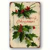 Vintage Christmas Tin Sign 12x8 inch Metal Wall Art for Home Kitchen Bar Garage Decoration Pre-drilled Easy Hang Retro Decor