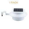 Outdoor Solar Gutter Lights 3 9 LEDs Fence Light Waterproof Security Lamps For Eaves Garden Landscape Pathway B Solar Lights