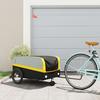 VidaXL Bicycle Trailer, Transport Cart with Flag, Bicycle Cart, Bicycle Trailer, Luggage Trailer, 94064