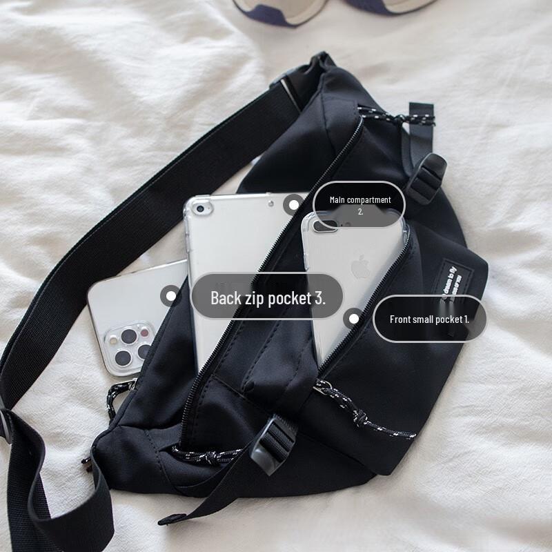 Li Shen Harajuku Workwear Unisex Crossbody Chest & Waist Bag
