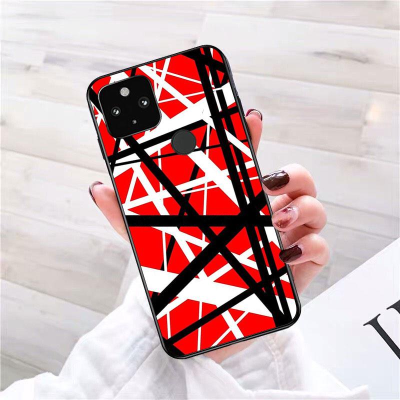 Eddie Van Halen Graphic Guitar Phone Case for Google Pixel 10 9 Pro XL 9A 8 7 6 Pro Pixel 8A 7A 6A Pixel 8 7 6 5