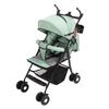 Baby Folding Travel Stroller 5 Point Harness Universal Wheels Lightweight Stroller Green