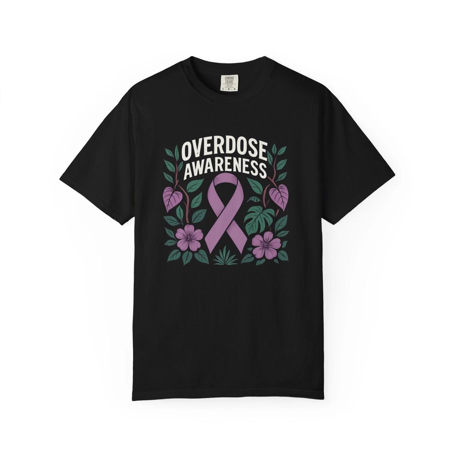 Purple Awareness Ribbon floral design Children s Children s T Children s T-shirt | Overdose Awareness 160