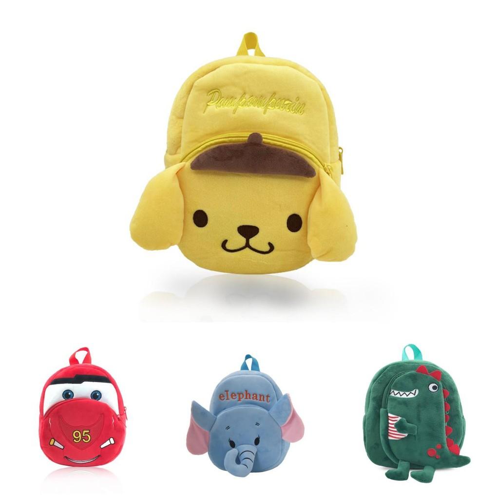 Cute Cartoon Plush Children's Backpack For Boys And Girls Breathable And Fun Style!