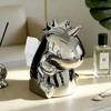 Cute Silver Unicorn Tissue Box Home Living Room Decoration Ornament Cartoon Tissue Box Kitchen Bathroom Storage Supplies Gift