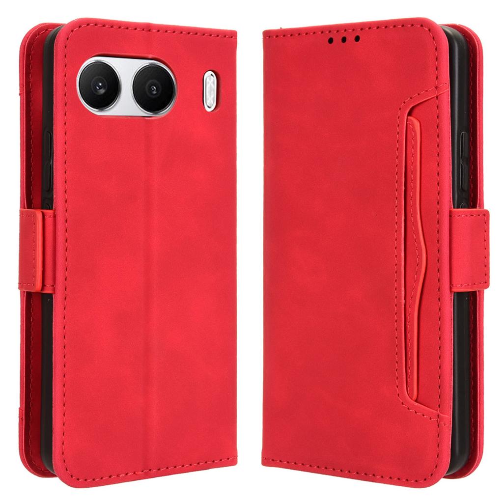 Für OnePlus Nord 4 Hülle PU Leder Handyhülle mit Geldbörse Mehrere Kartenfächer