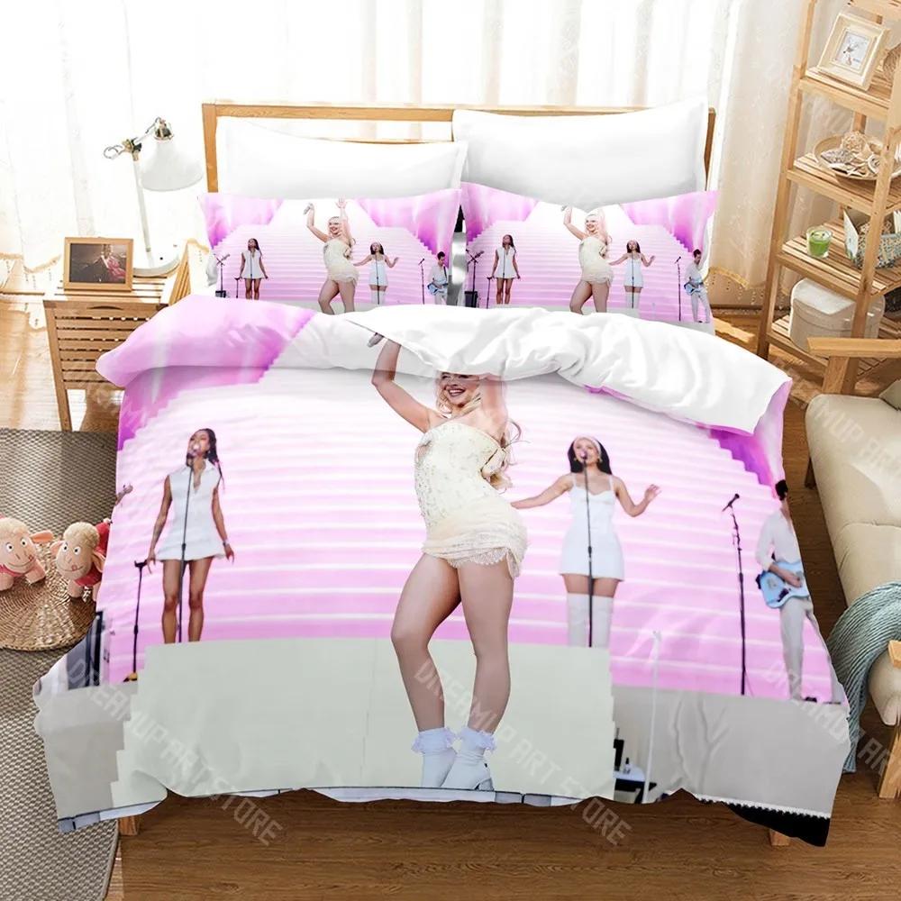 3D-Druck Sabrina Carpenter Bettwäsche-Set Einzelbett Doppelbett Vollgröße Queen-Size King-Size Bettwäsche-Set für Erwachsene Kinder Schlafzimmer Bettbezug-Sets