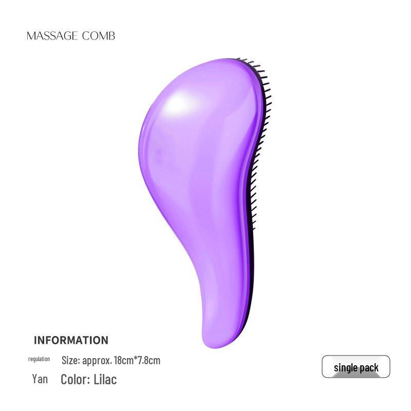 Pet Massage Anti-static Grooming Comb for Long-haired Cats and Teddy Dogs Small [6.5*15] фиолетовый