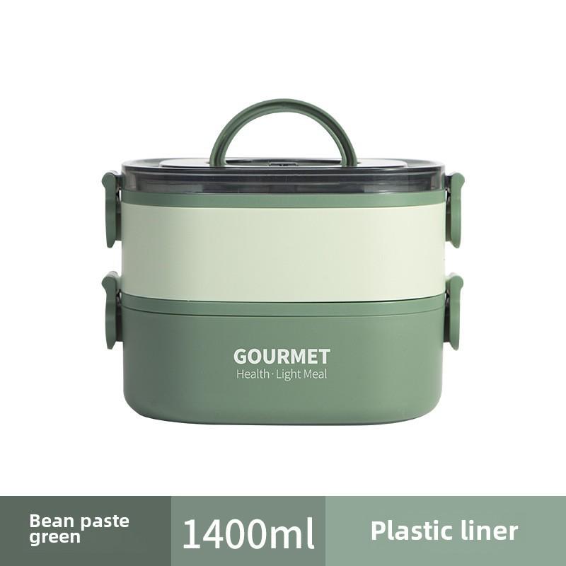 

Многослойный ланч-бокс большой емкости — портативный и пригодный для использования в микроволновой печи; Идеально подходит для студентов и офисных работников. 800ML