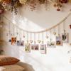 Wooden Picture Display String Tassel Clips Photo Frames  Home Bedroom Dorm Wall Decoration