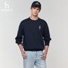 HAZZYS Men's PHIZ Series Embroidered Crew Neck Sweatshirt