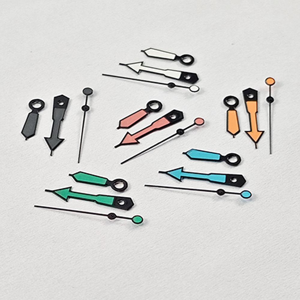 NH35 Watch Hands 8.5*12*12.5mm NH34 NH35A NH36 7S36 4R36 Black Border Pointers Green Luminou Orange Red Blue for Seiko Part