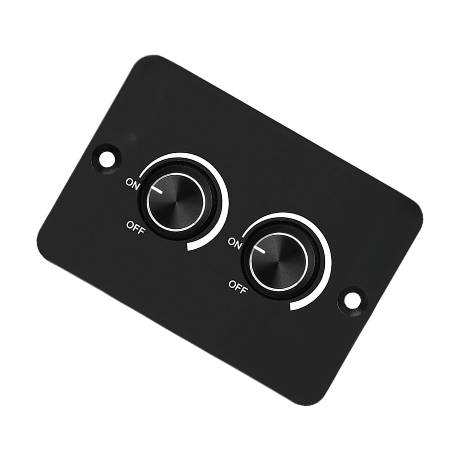 

Двойной поворотный светодиодный диммер 12 В 60 Вт с ШИМ-управлением и бесшумной работой, пластиковый инструмент для диммирования светодиодов для освещения автомобиля, фургона