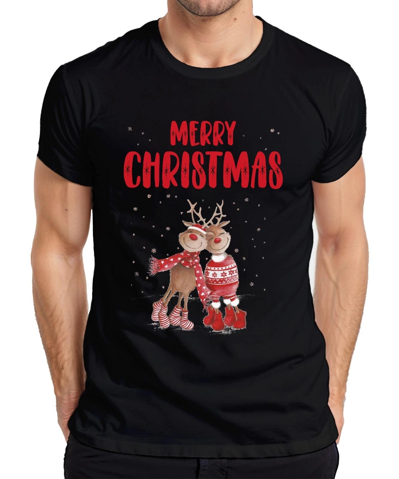 Merry Christmas Rentier Paar Rudolph - Weihnachten Weihnachtsgeschenk Christmas XXXXL
