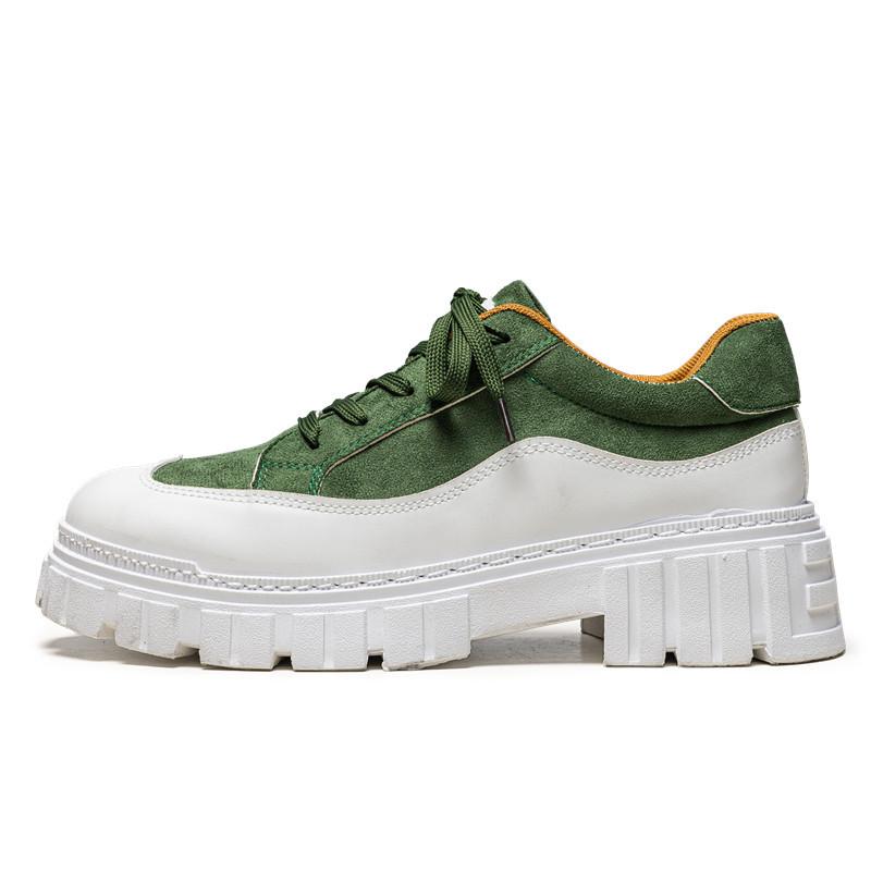 

Модная повседневная обувь Мужские кроссовки на массивной подошве 2025 Новые мужские кроссовки Черная осенняя обувь Кроссовки на платформе для мужчин Комфорт Zapatillas Hombre 39 зелёный