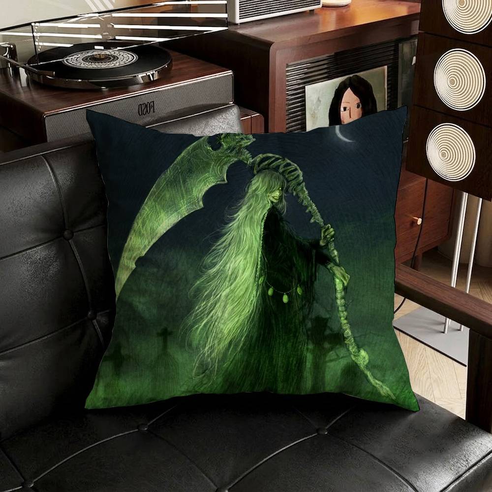 Anime Black Butler horror pillowcase casual style decoration suitable for home decoration (excluding pillow core)