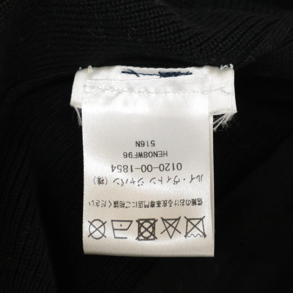 LOUIS VUITTON Domestic genuine HEN08WF96 lambskin suede cotton knit zip-up Jacket M blackUsed