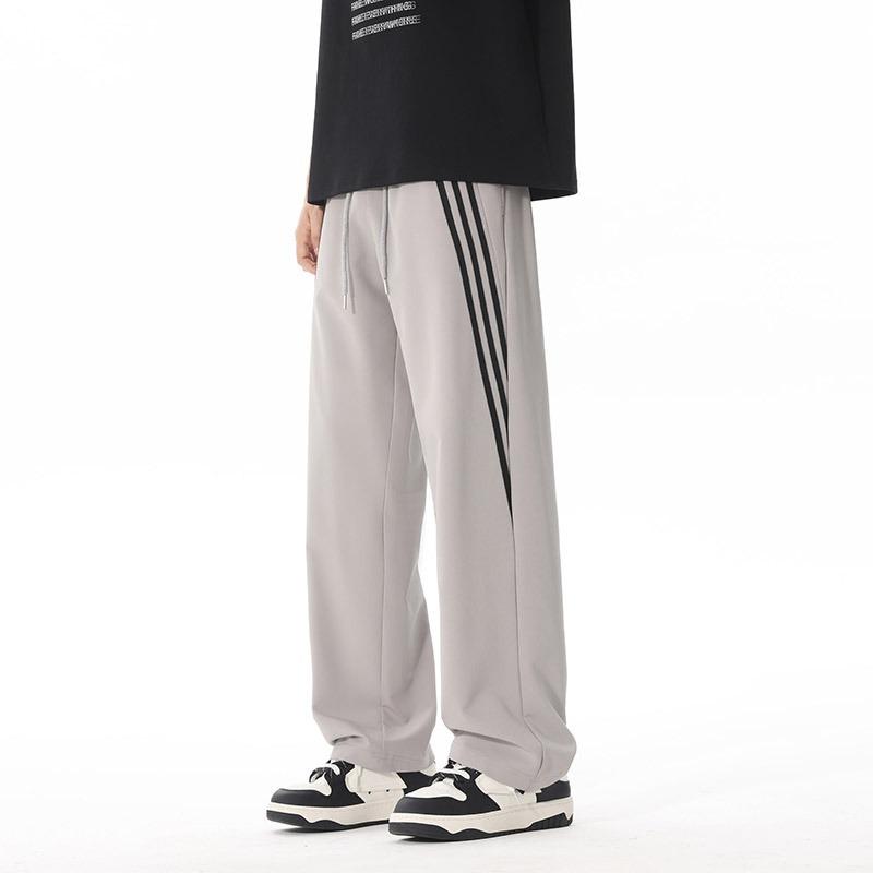 Men's Spring and Summer New Casual Pants Couple Outdoor Sports Loose Wide-leg Drape Straight Pants Men