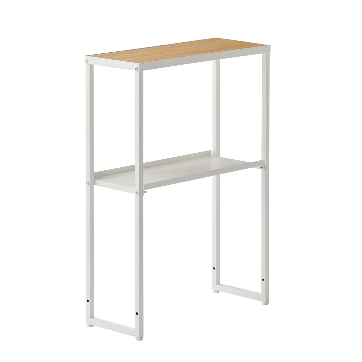 

Heian Shindo Kogyo HEIAN SHINDO Боковая стойка для стирки, Матовая белая древесная текстура, с регулируемыми кронштейнами, 20 см шириной x 50 см глубиной x 70 см высотой, HSR-6WH