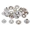 6Pcs Metal Snap Buttons Sewing Fasteners 15mm with Punch Die Tool