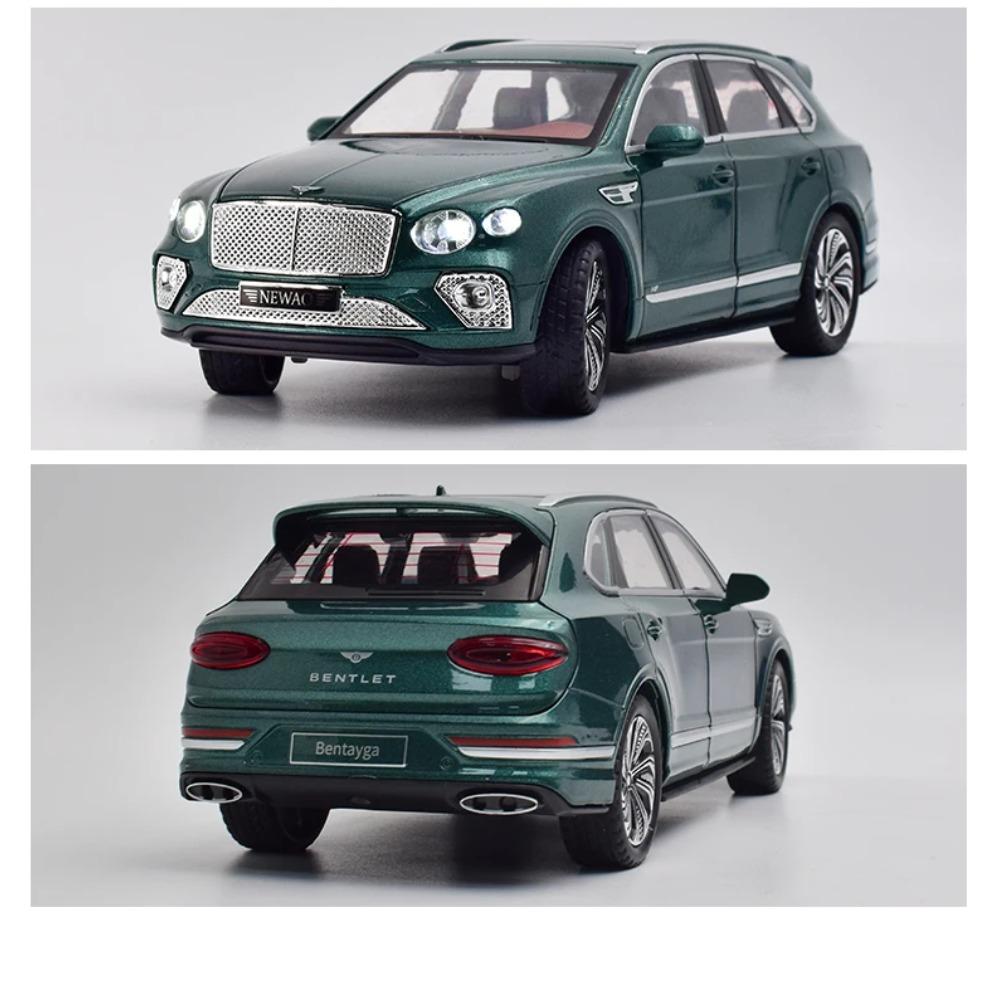 1/24 Bentley Bentayga SUV Alloy Luxy Car Model Diecast Metal Toy Vehicles Car Model Simulation Sound and Light Collection Gift