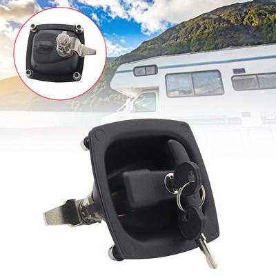 Shed Door Lach T-Handle Lock Kit Wih 2 Key Handle Lock Handle Folding  Folding  Lock