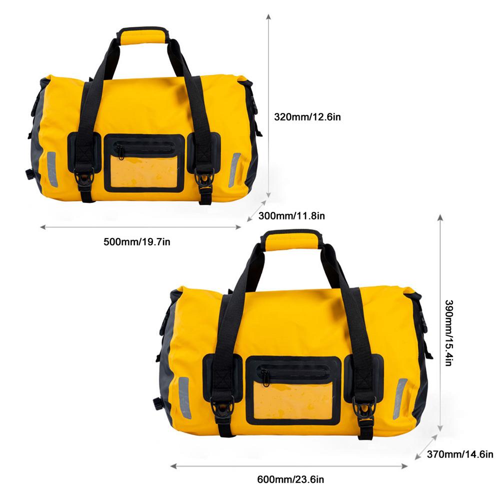 Borsa per sedile posteriore per moto impermeabile Borsa per moto di grande capacità Parte posteriore per moto universale