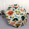 1pc Dogs Floral Automatic Open/Close Umbrella with One Touch Button,, Windproof Design   Lightweight Portable Umbrella for Women & Men6053