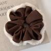 Autumn Winter Retro Corduroy Hairy Large Hair Scrunchies Headbands Women Girl Temperament Hair Rope Rubber Band Hair Accessories