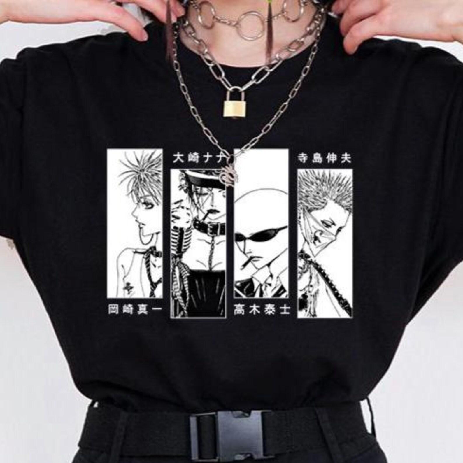 Nana Anime T-Shirt - Black Stones Band Tee,Nana Shirt M
