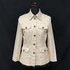 Made in Japan ANAYI Jacket and Skirt Set Up 38 Women M Beige Cotton Suit Made in Japan(USED)