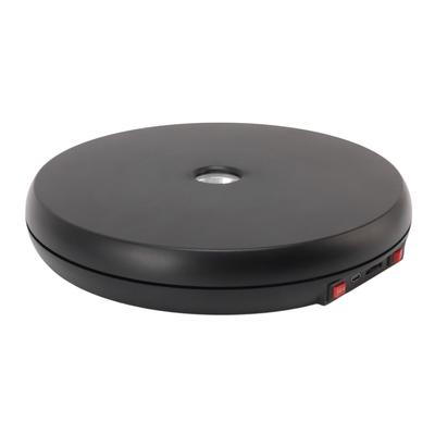 Electric Rotating Display Table LED Light 25cm Noiseless 20kg Load Capacity Turntable Display Stand for Jewelry