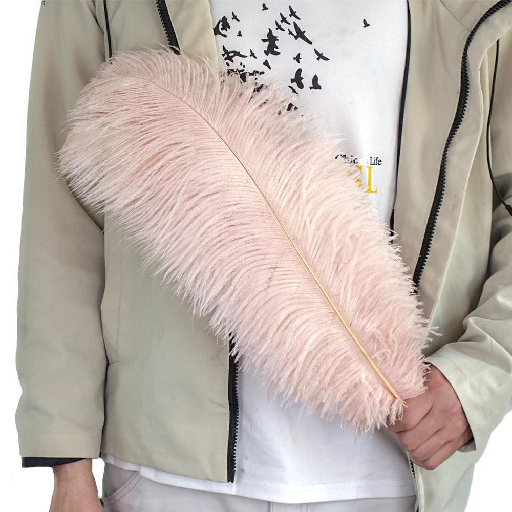 10pcslot 55-60cm Ostrich Feather for Crafts Party Wedding Decor Plumes Ostrich Table Centerpieces White Feathers Decoration