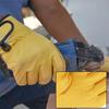 Luvas de trabalho de couro de carneiro trabalhadores trabalho soldagem segurança proteção jardim esportes motociclista luvas resistentes ao desgaste